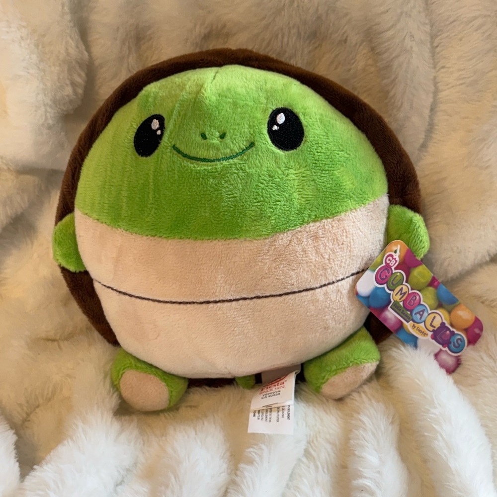Green and Brown Turtle Plush